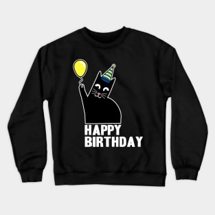 Happy Birthday Geburtstag Süßes Katzen Shirt Katze Crewneck Sweatshirt